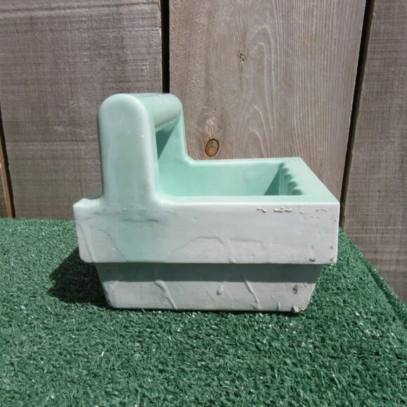 Vintage Robins Egg Blue In Wall Mount Bathroom Shower Soap Holder Bar Salvage
